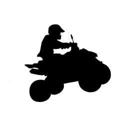 Silhouette de quad